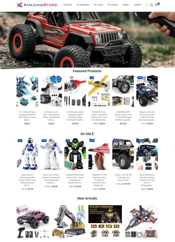Toys Store - Next Generation Amazon Affiliate Website + eCommerce