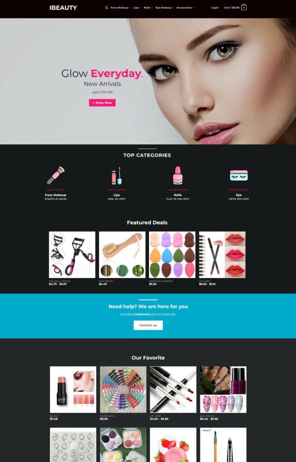 Beauty Tools, Makeup Accessories Store Drop Shipping Website SSL