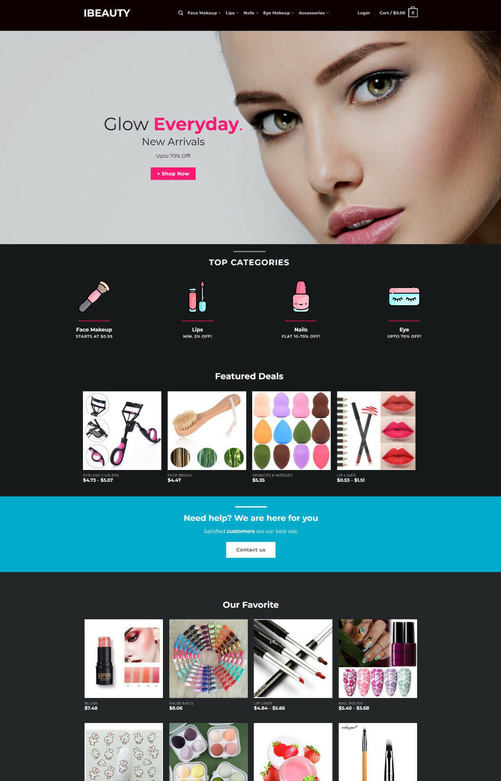 Beauty Tools, Makeup Accessories Store Drop Shipping Website SSL