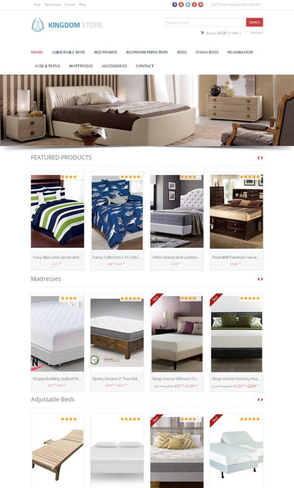 Beds Store - Amazon Affiliate Website