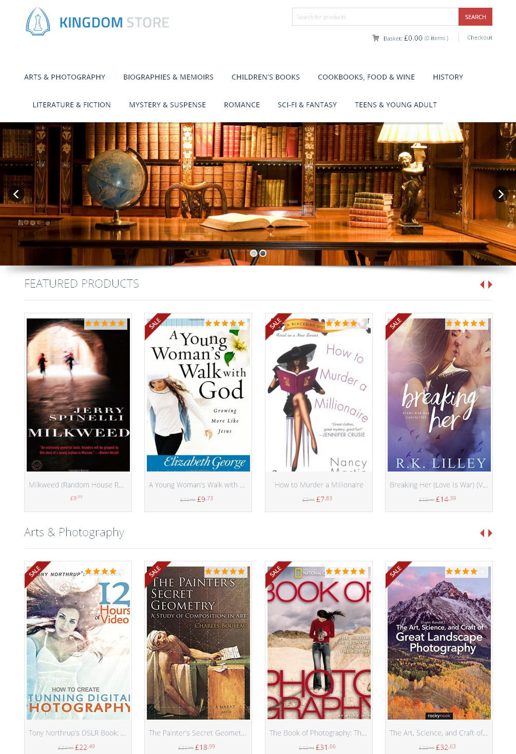 Books Store – AutoPilot Affiliate Website + Shopping Cart