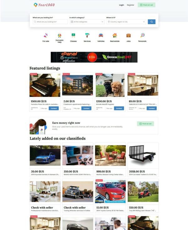 Classified Ads Website and Installation