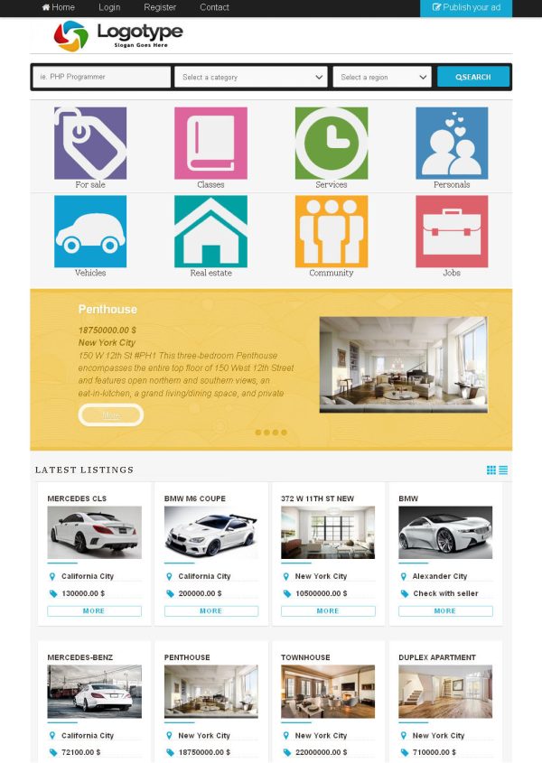 Classifieds Website - Free Install