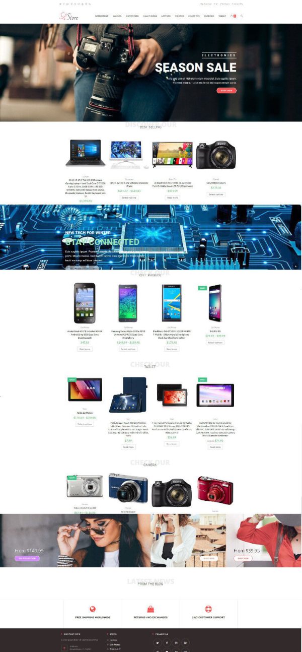 Computer Electronics Store - Amazon Affiliate + eCommerce Website