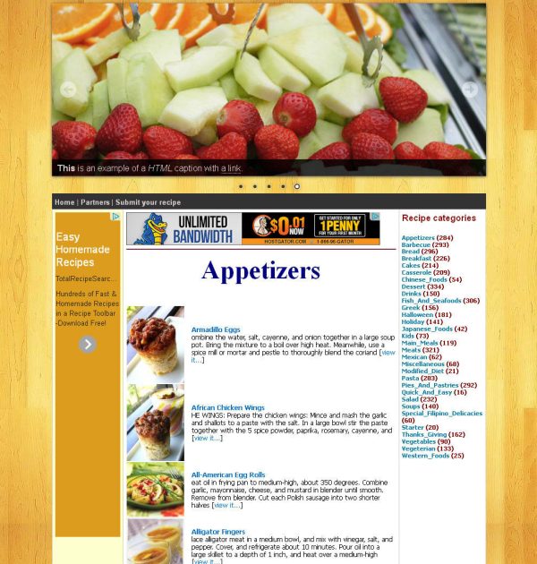 Cooking Recipe Website with 40,000+ recipes includeding