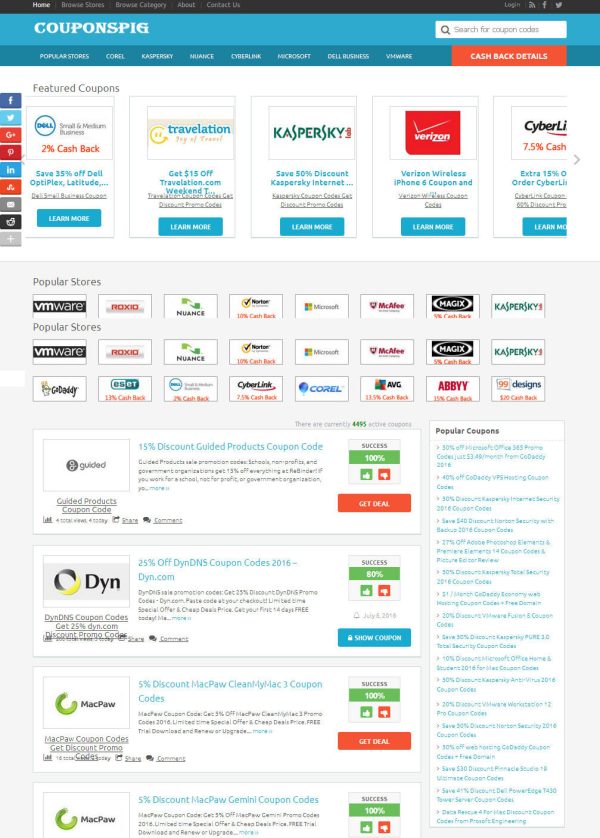 Coupons Sharing Website - Fully Automate