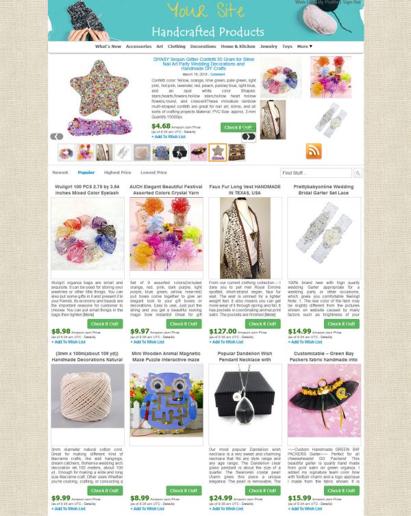 Handmade Products Store - Make Money with eBay, Amazon, ClickBank + AutoPilot