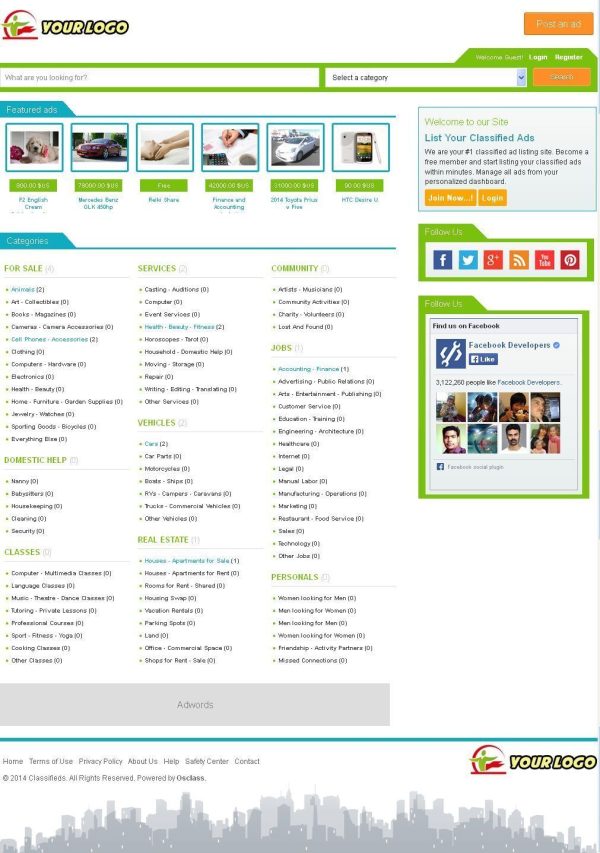 Local Classified Website - Free Install