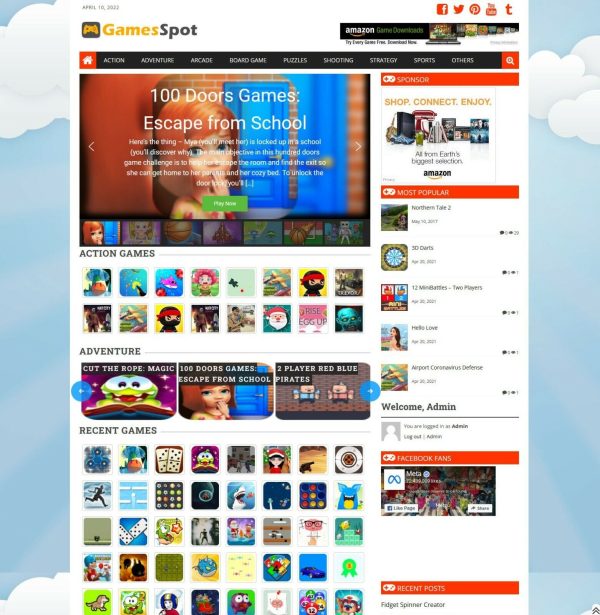 Online Arcade Games Website + Free Installation