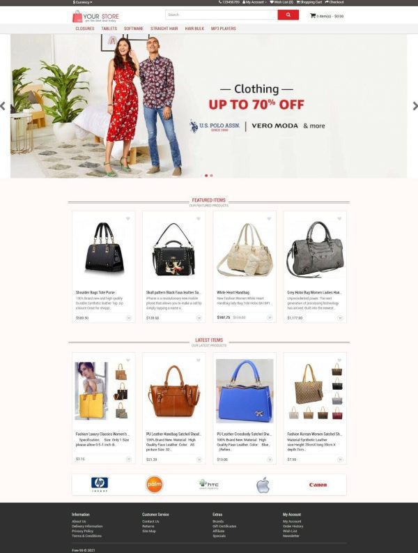 Online Shop/Store Shopping Cart Ecommerce Website + Installation