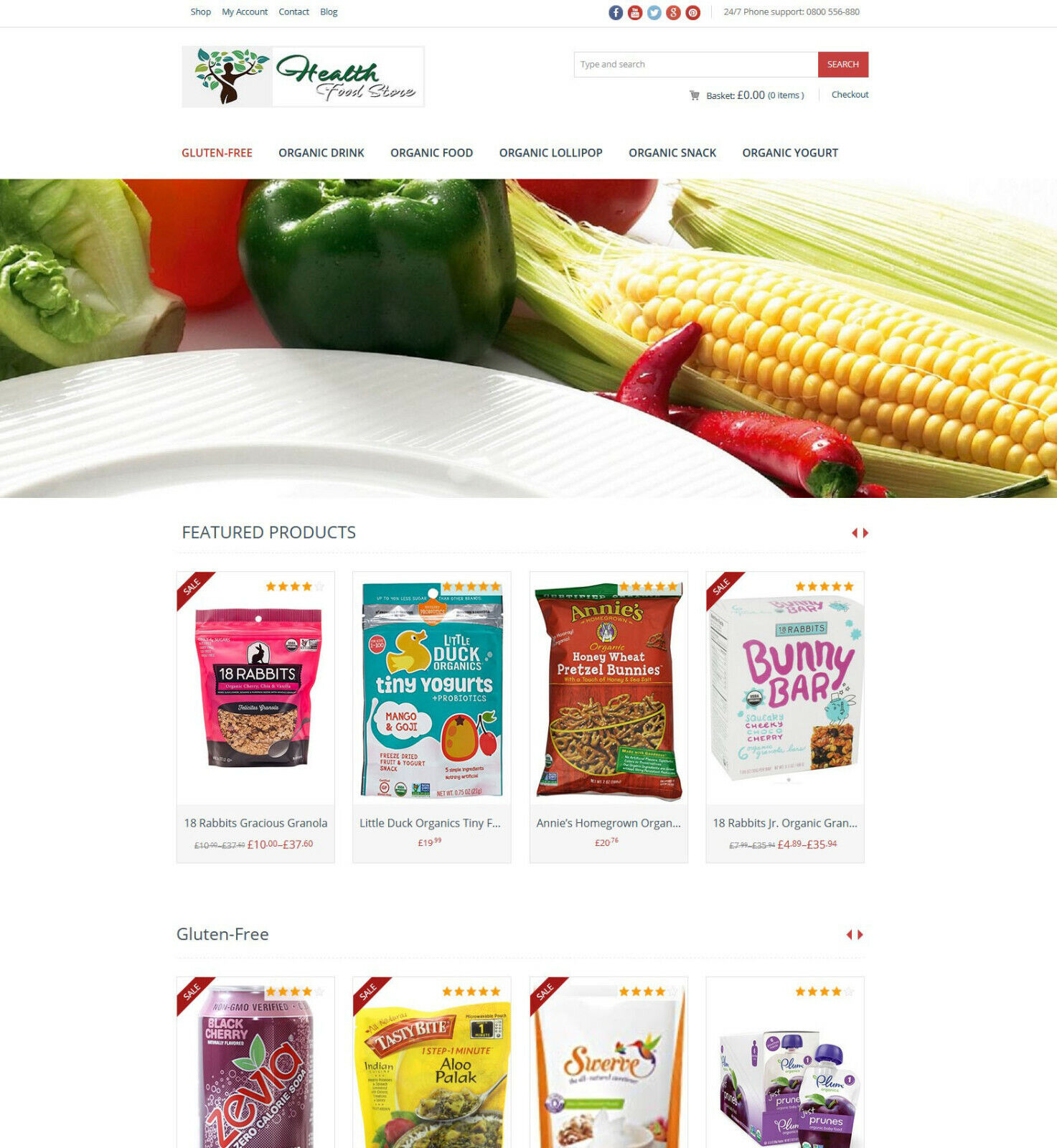 Organic Products Store, Amazon Affiliate / Drop Ship Website SSL
