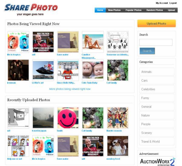 Photo Sharing Website + Free Installation