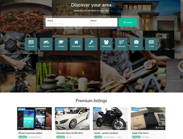 Premium Local Classified Ads Website 