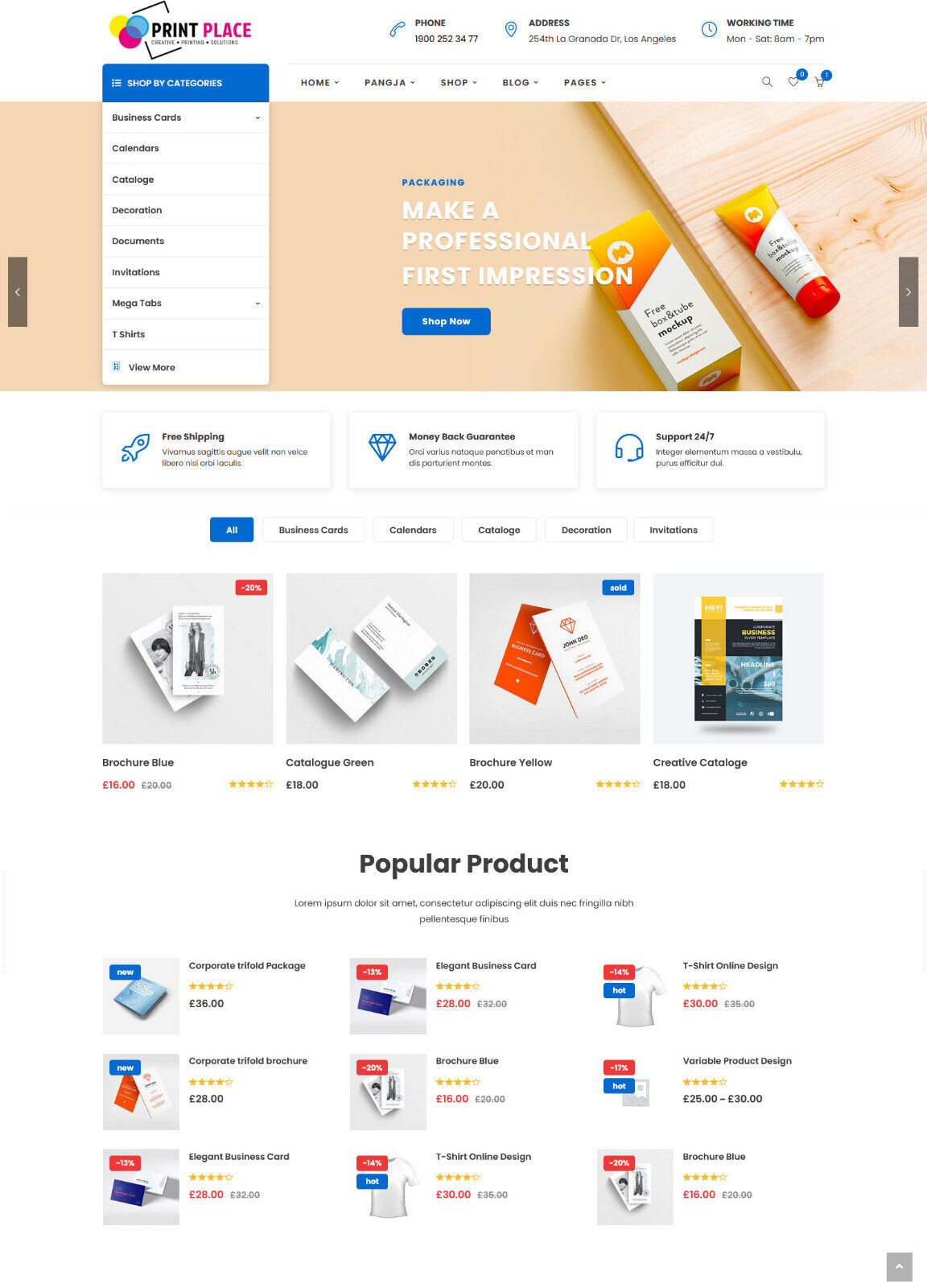 Print Shop / Store/ Company Website and Installation