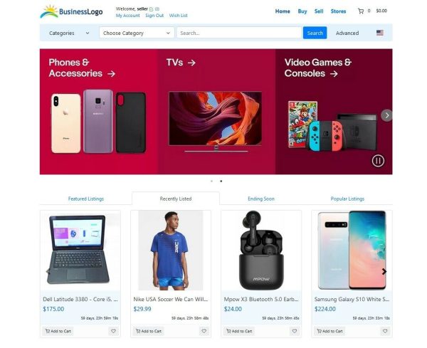 Professional Auctions Website