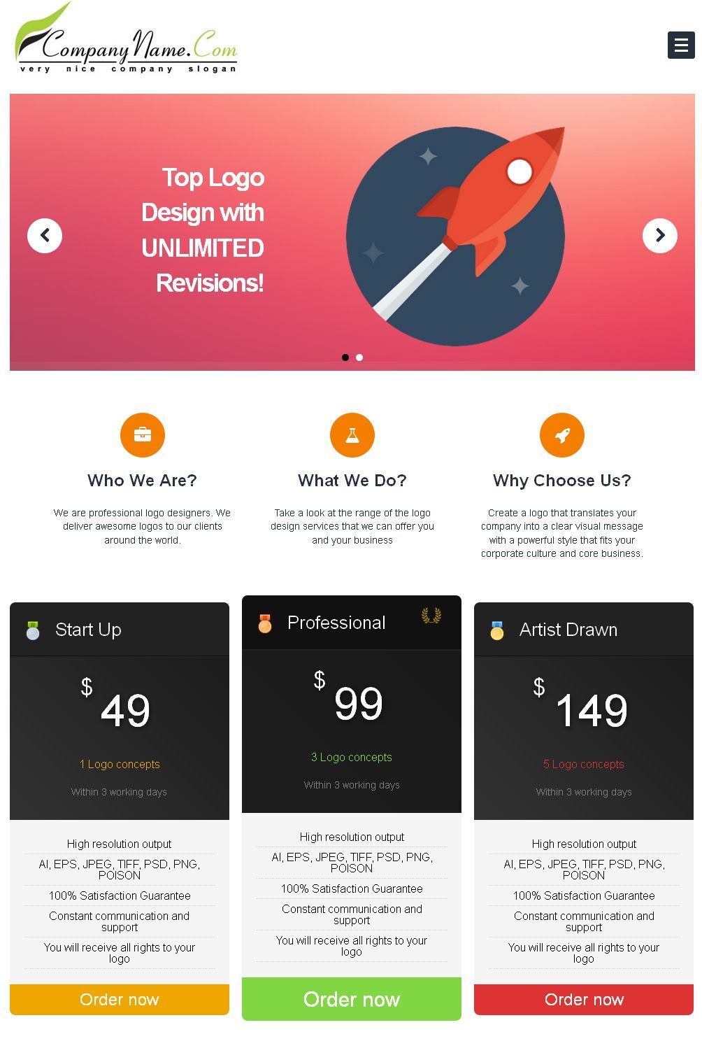 Professional Logo Reseller Website For Sale