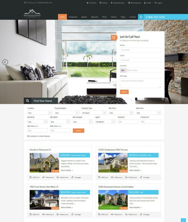 Real Estate and Rental WebSite