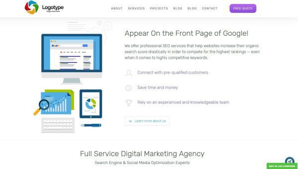 SEO and Digital Marketing Website - Free Install