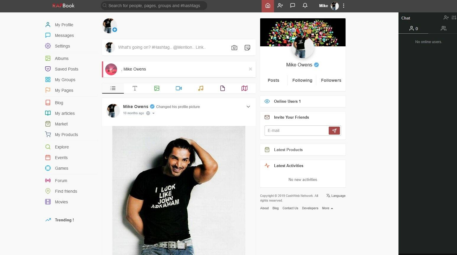 Social Networking Website – Free Installation