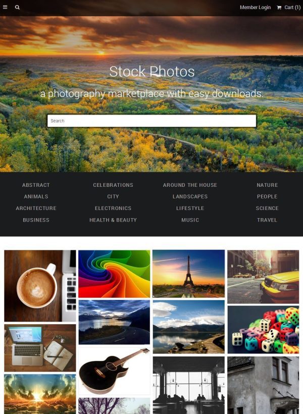 Stock Photography Marketplace Website – Multi-Vendor Platform