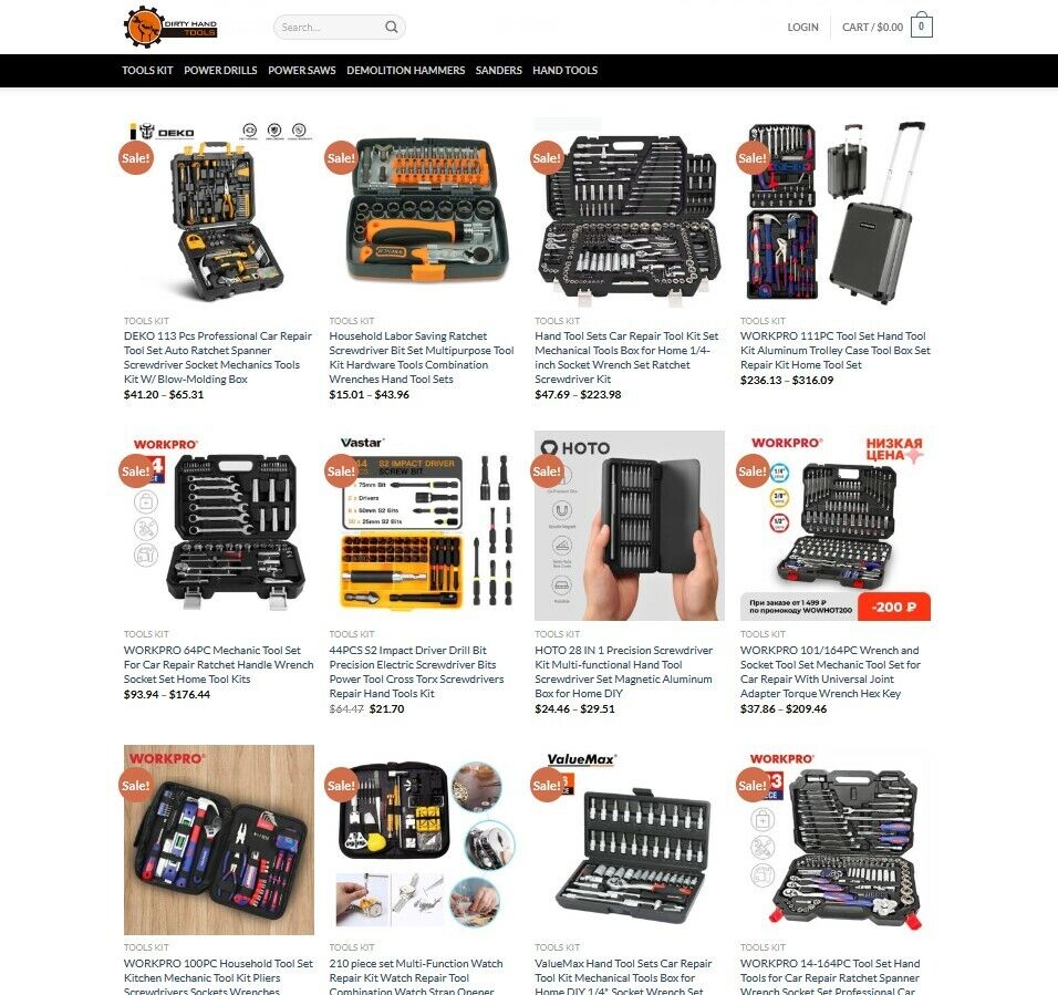 Tools Store DROP SHIPPING Ecommerce Website For Sale