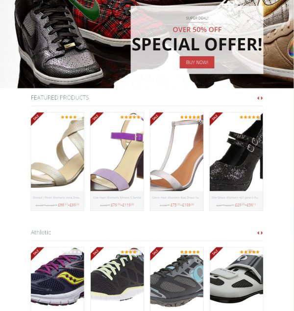 Women Footwear eCommerce Store + The Best Amazon Affiliate Website