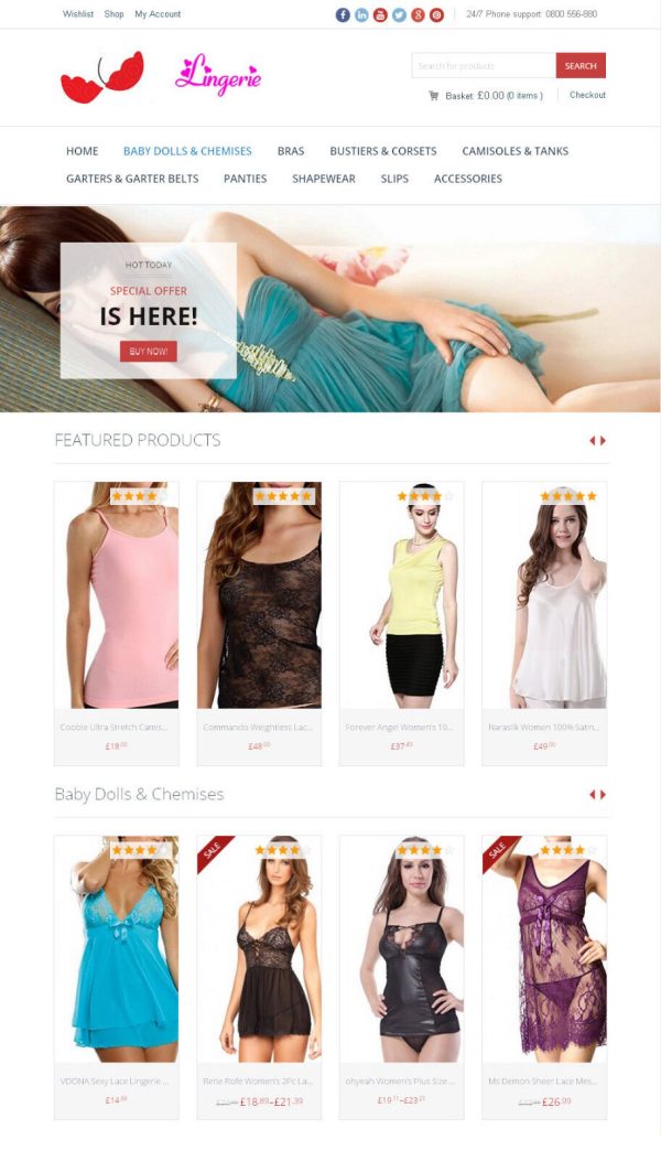 Women's Lingerie Store - The Best Amazon Affiliate Website