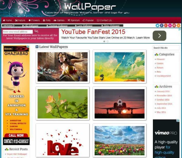 Wordpress HD Wallpapers Download Website
