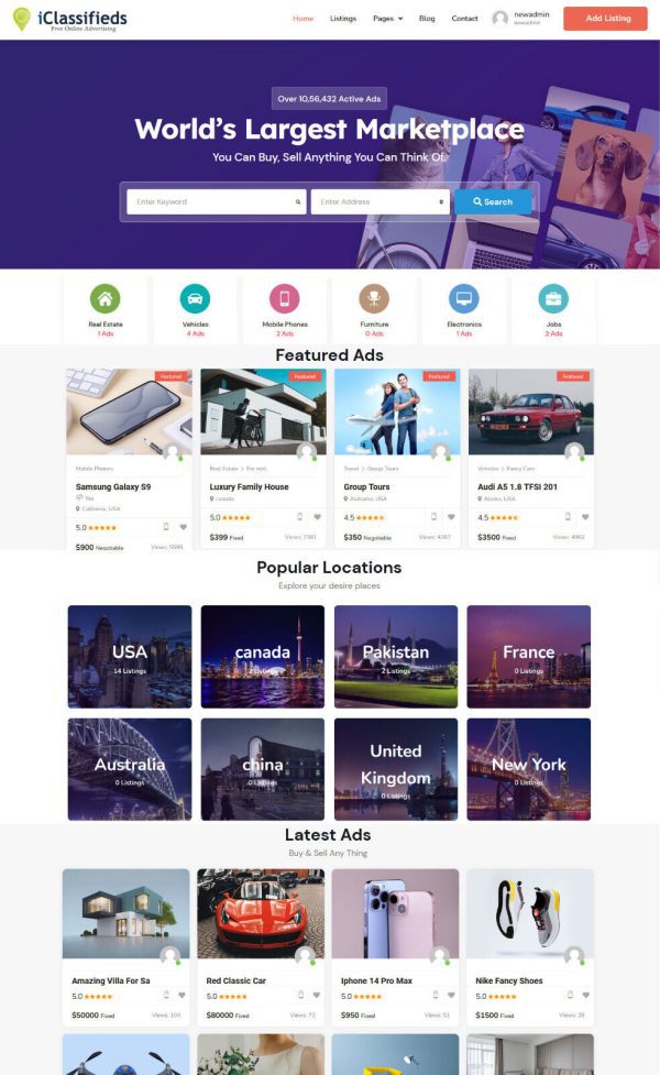 PremiumClassifiedAdsWebsite