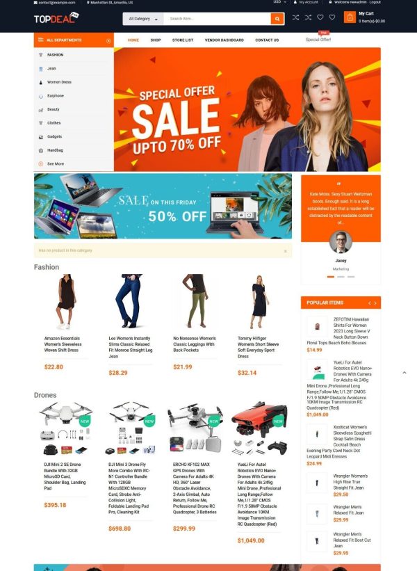 Amazon, eBay, Ali Affiliate Dropship Website For Sale