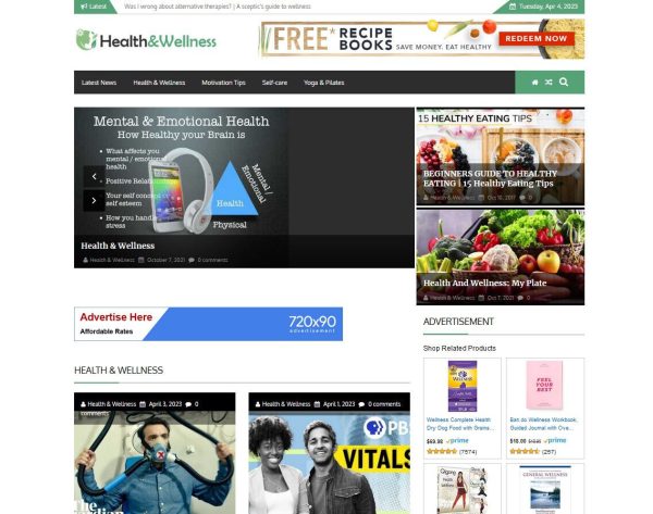 Health and Wellness Video Blog Website on AutoPilot