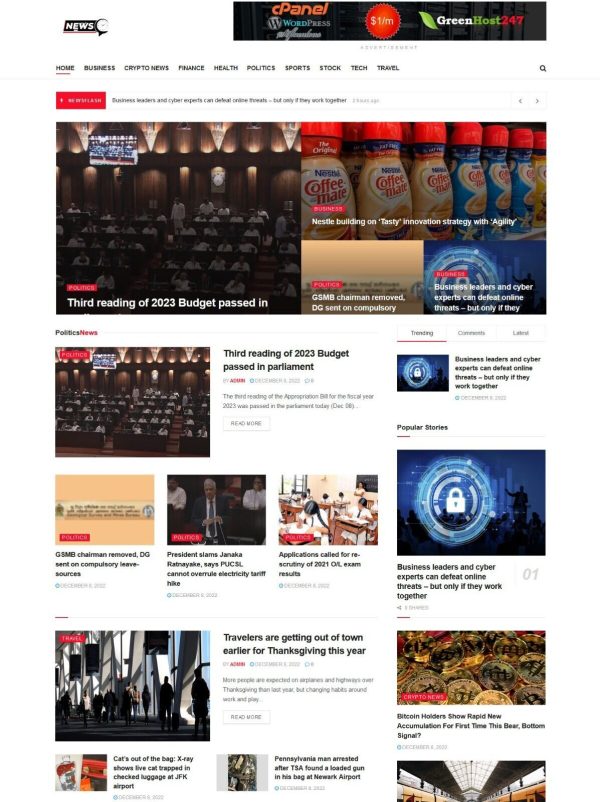 Fully Automated Self Updating Wordpress News Website Autopilot SEO Ready