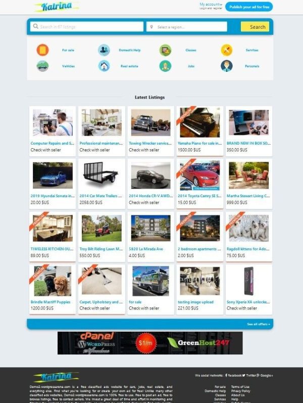 Advanced Classified Ads Website