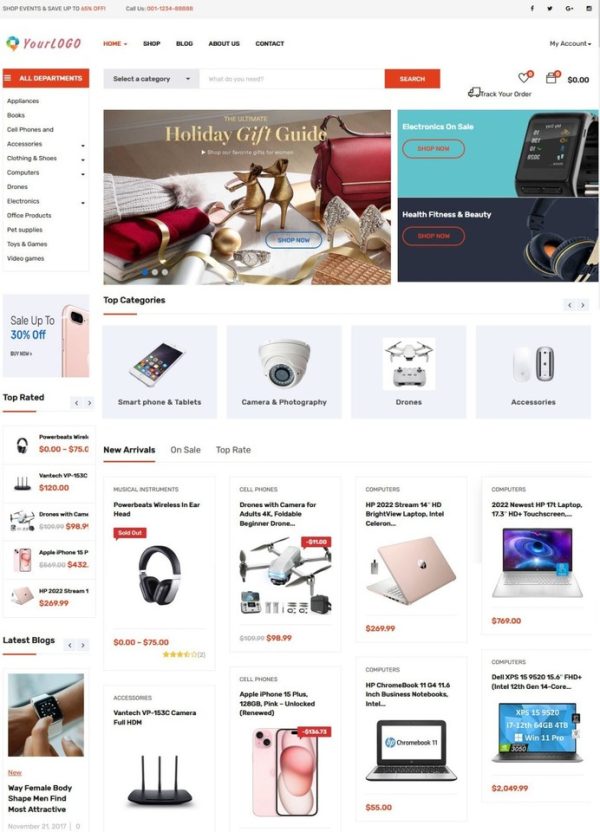 Amazon, eBay Affiliate Drop Shipping Website For Sale + Free Hosting with SSL