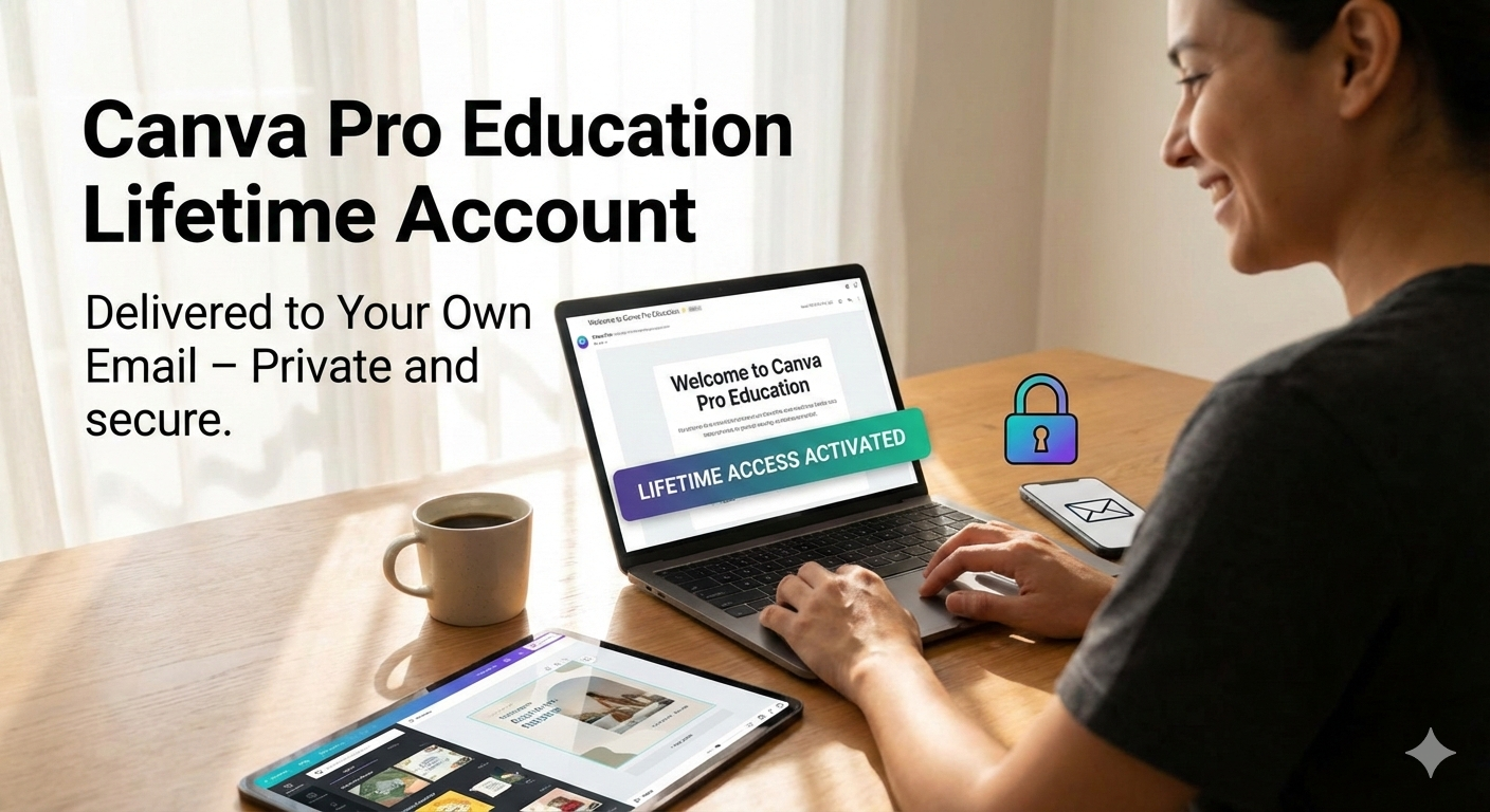 Canva Education Pro | Edu Account | Lifetime Access | Use Your Own Email