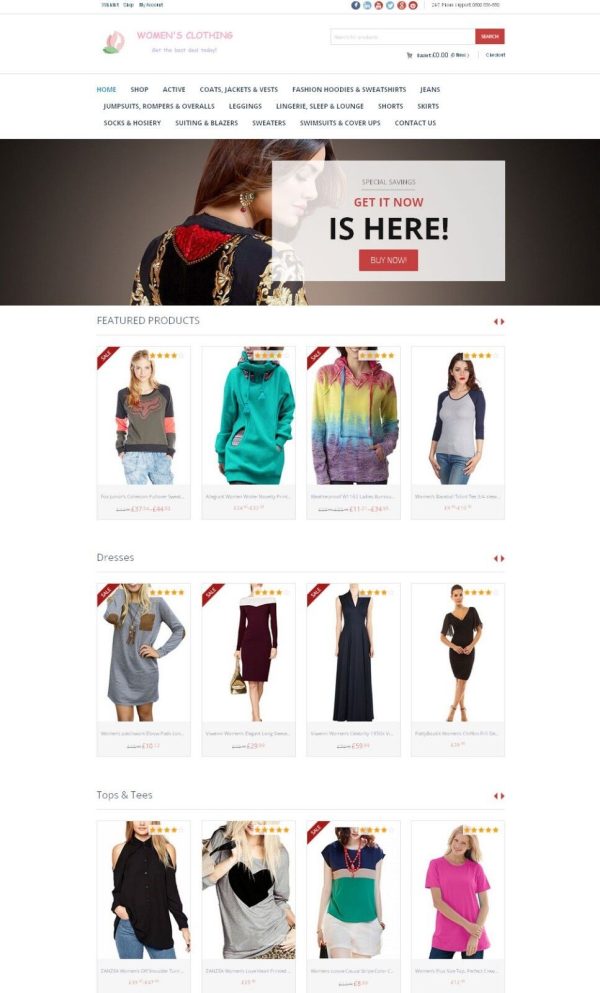 Women's Clothing Store - Custom Amazon Affiliate Website + Shopping Cart