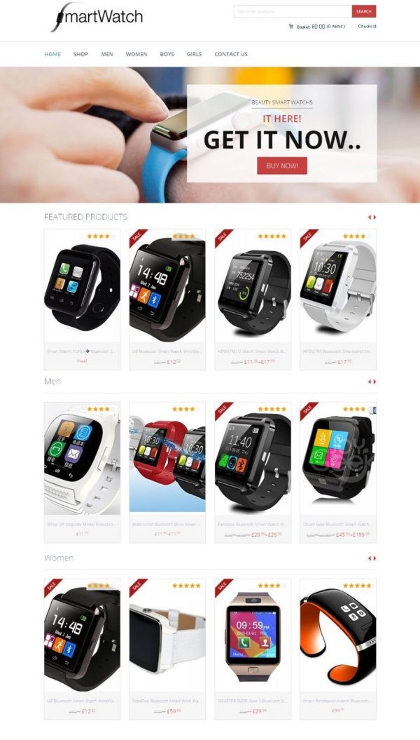 Amazon Affiliate / DropShip Store - Smart Watch Website + eCommerce