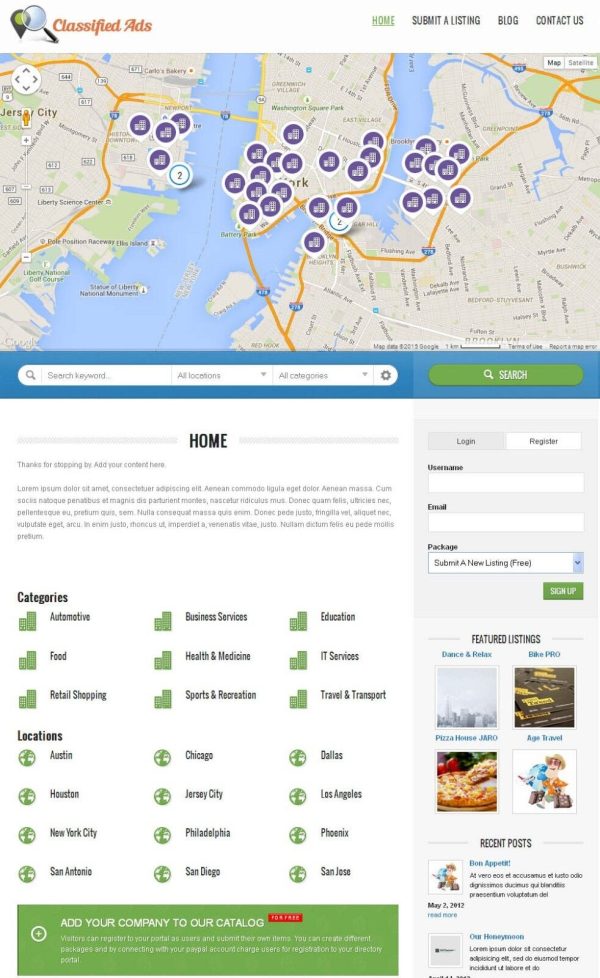 Premium Business Directory Portal Website + Free Install