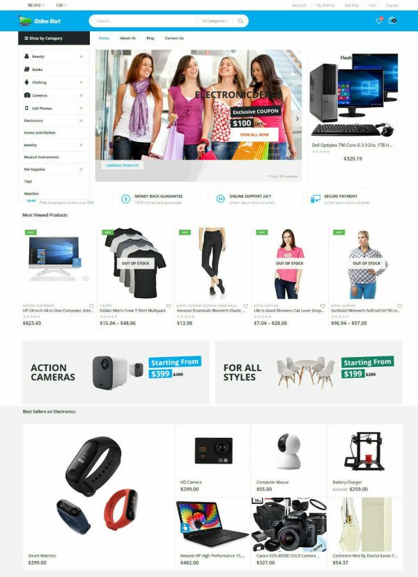 Amazon eBay Affiliate / Drop Shipping E-Commerce Website SSL