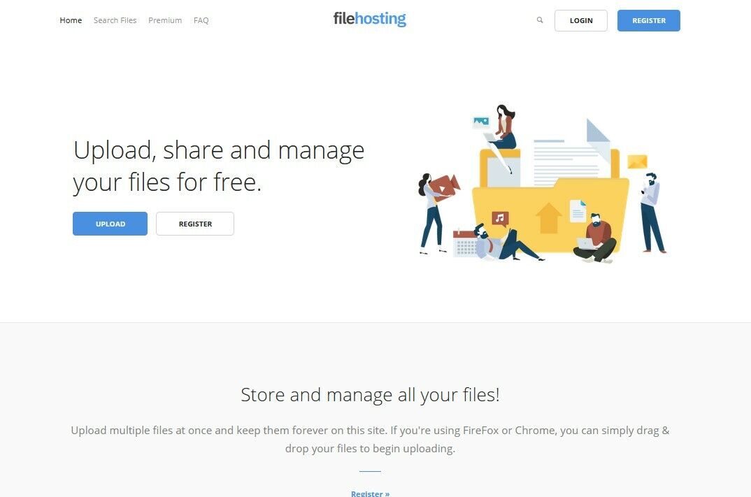 File Hosting Website like DropBox + Free Installation