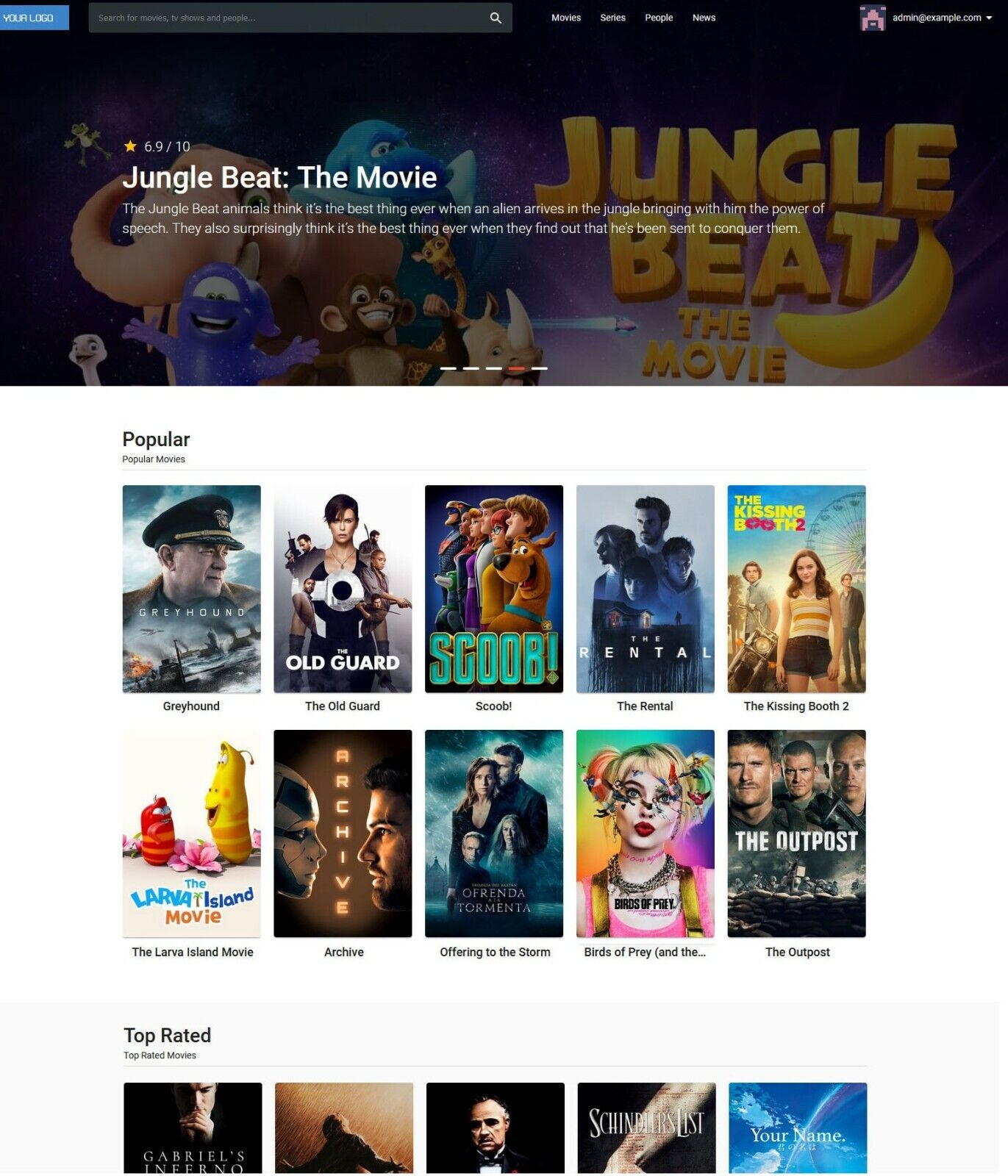Online Movies and TV Shows Website + Free Installation