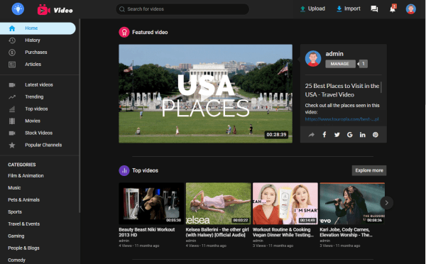 Videos Sharing Website, You Tube Clone