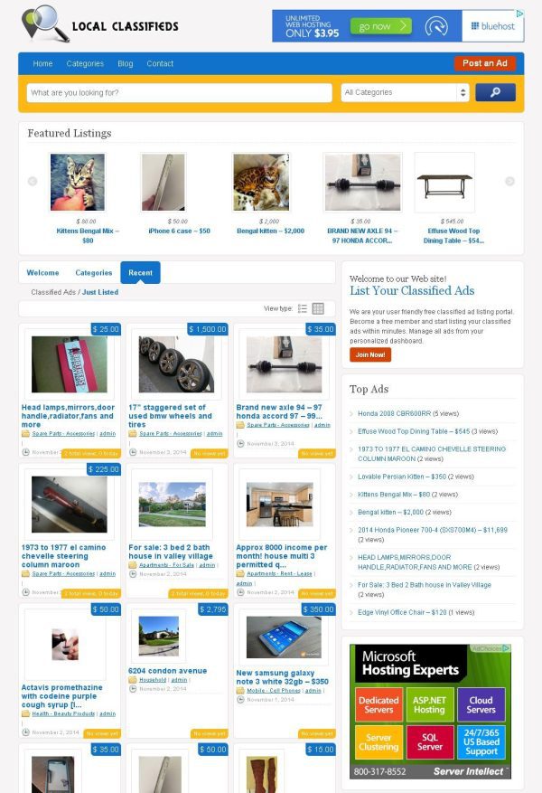 Classified Ads Website - High Quality