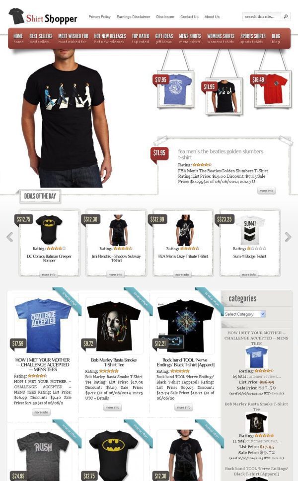 Get your own T-Shirts Store Website