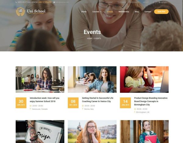 Online School/Courses/Education/Learning Website - Free Hosting