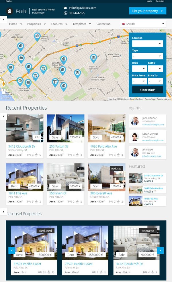 Real Estate Website + Free Installation
