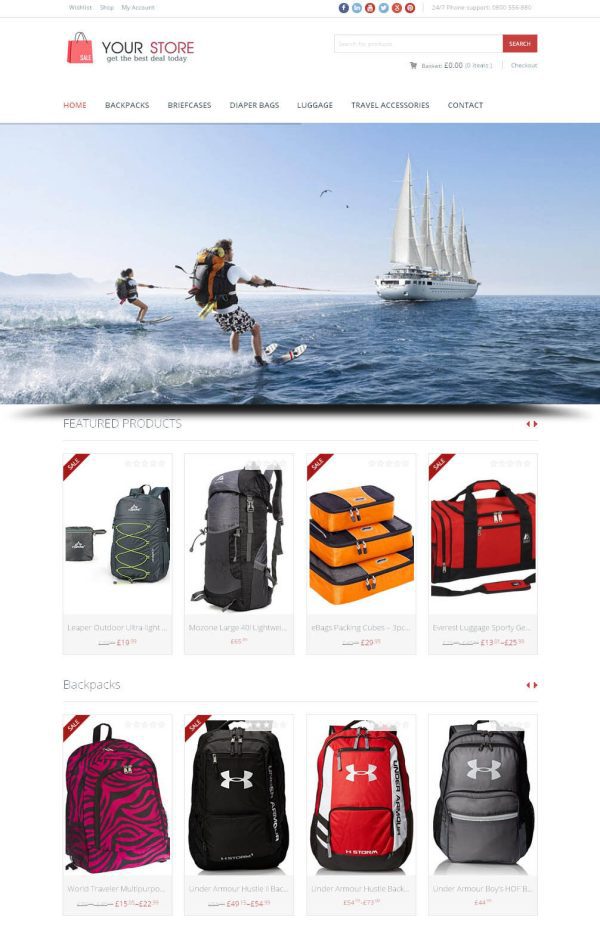 Travel Accessories Store - Next Generation Amazon Affiliate Website + eCommerce