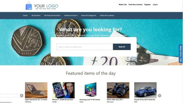 Wordpress Auction Website